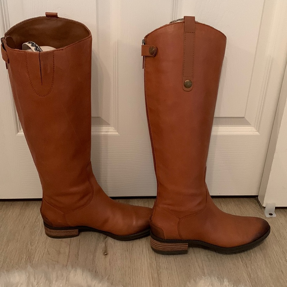 ZERO FLAWS Sam Edelman chestnut boots size 8
